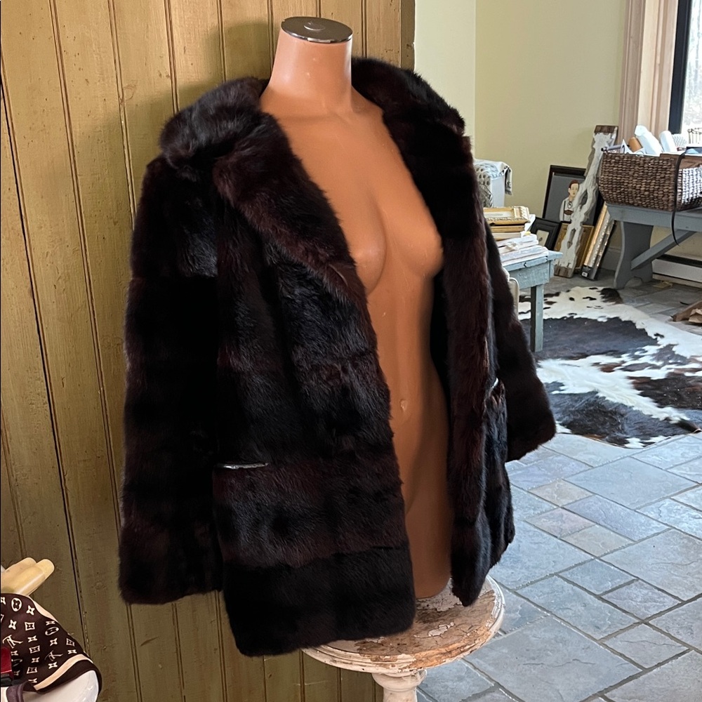 MINK COAT REAL FUR - Picture 6 of 14